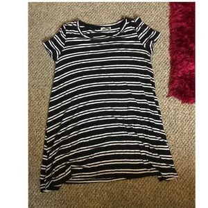 This is a striped T-shirt dress! 👗